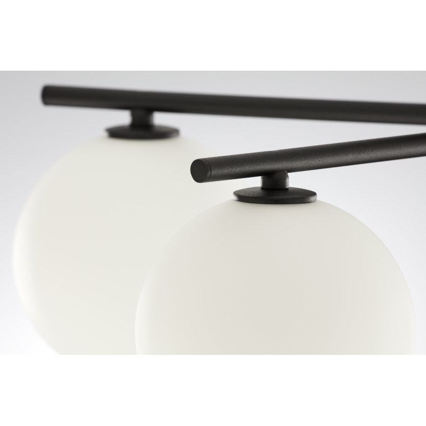 Jupiter 2049 - Virsmontējamā griestu lustra PRATO 5xG9/14W/230V melna/balta