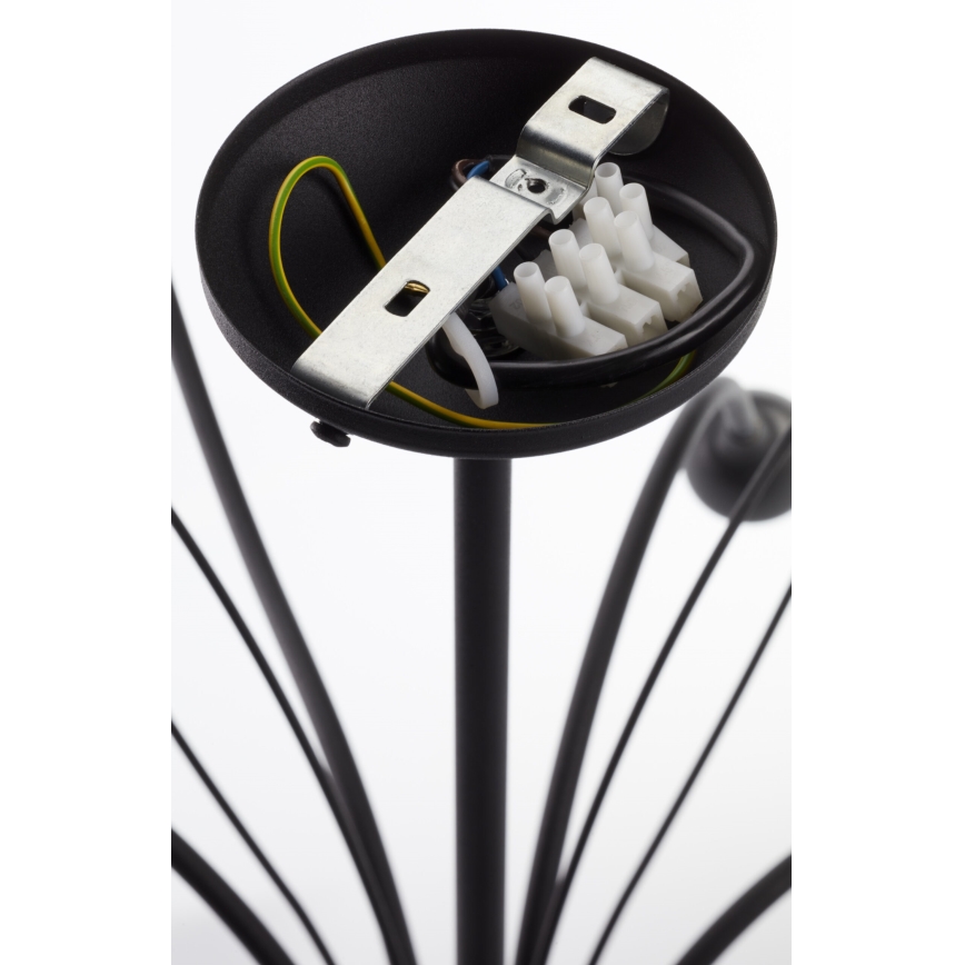 Jupiter 2056 - Lustra ar stieni GLORIOSA 10xG9/14W/230V melna