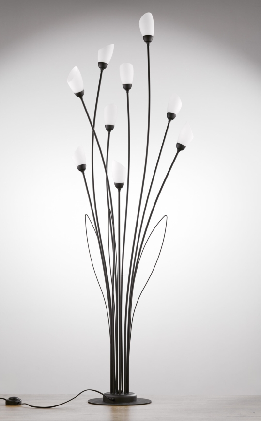 Jupiter 2058 - Stāvlampa GLORIOSA 9xG9/14W/230V melna