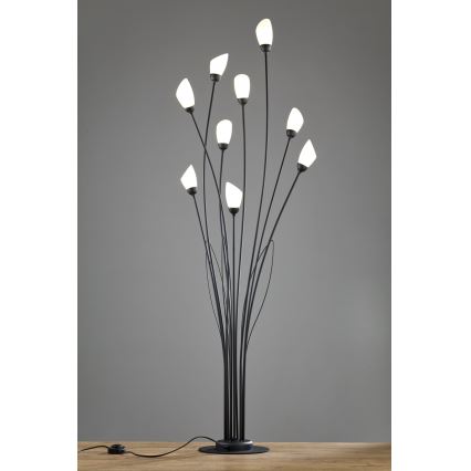 Jupiter 2058 - Stāvlampa GLORIOSA 9xG9/14W/230V melna