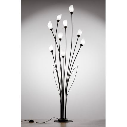 Jupiter 2058 - Stāvlampa GLORIOSA 9xG9/14W/230V melna