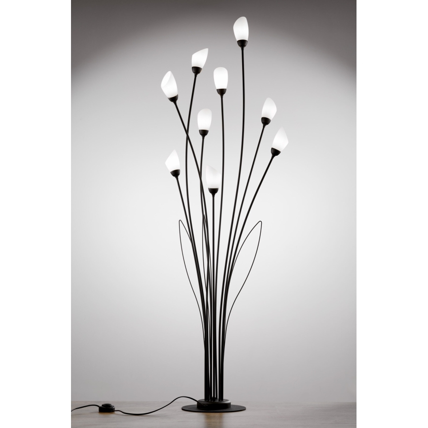 Jupiter 2058 - Stāvlampa GLORIOSA 9xG9/14W/230V melna