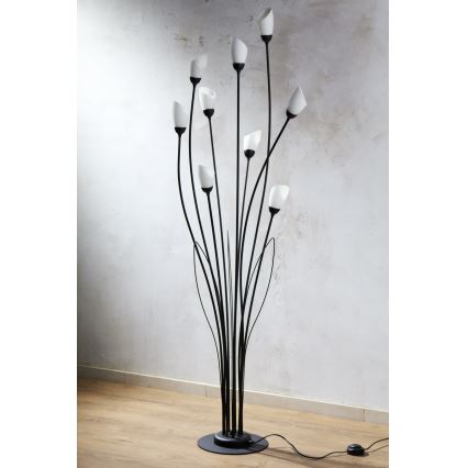 Jupiter 2058 - Stāvlampa GLORIOSA 9xG9/14W/230V melna