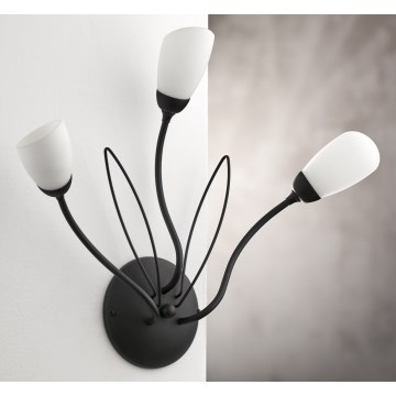 Jupiter 2059 - Sienas gaismeklis GLORIOSA 3xG9/14W/230V melns