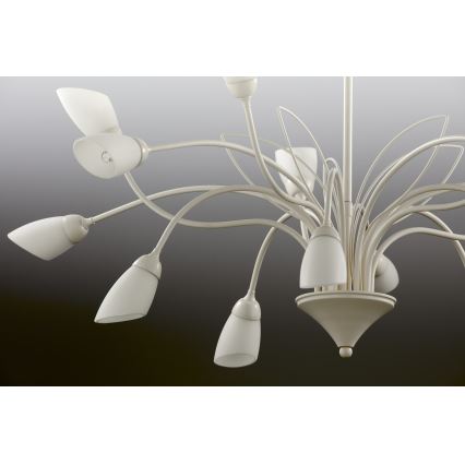 Jupiter 2062 - Lustra ar ķēdi GLORIOSA 15xG9/14W/230V krēmkrāsaina