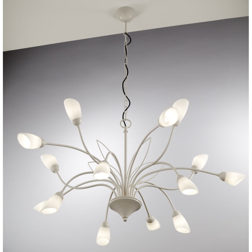 Jupiter 2062 - Lustra ar ķēdi GLORIOSA 15xG9/14W/230V krēmkrāsaina