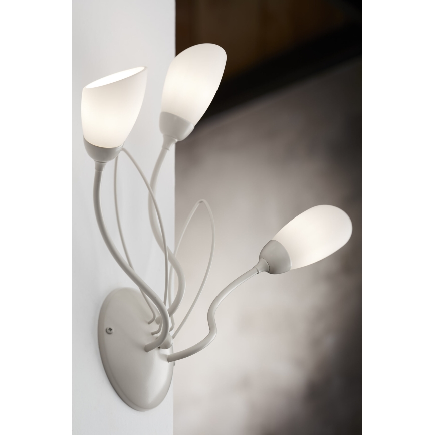 Jupiter 2064 - Sienas gaismeklis GLORIOSA 3xG9/14W/230V krēmkrāsains