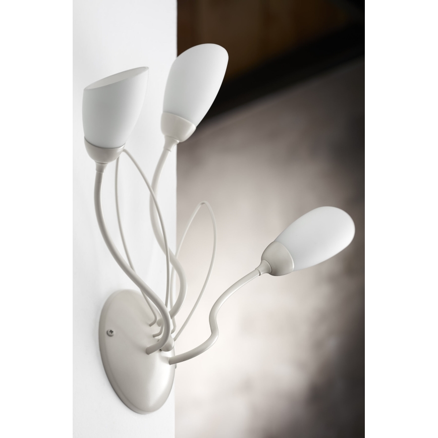 Jupiter 2064 - Sienas gaismeklis GLORIOSA 3xG9/14W/230V krēmkrāsains