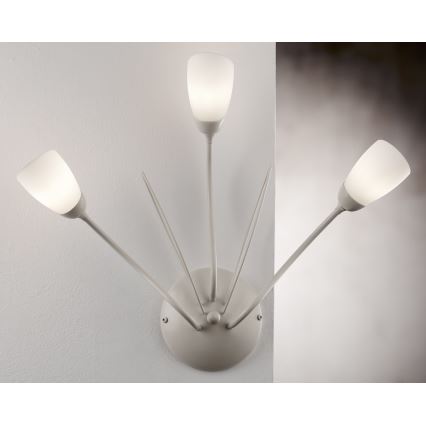 Jupiter 2064 - Sienas gaismeklis GLORIOSA 3xG9/14W/230V krēmkrāsains