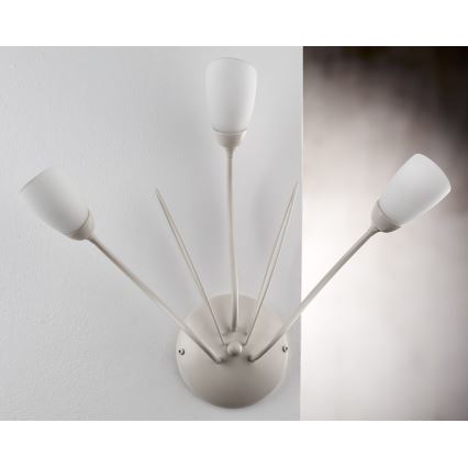 Jupiter 2064 - Sienas gaismeklis GLORIOSA 3xG9/14W/230V krēmkrāsains