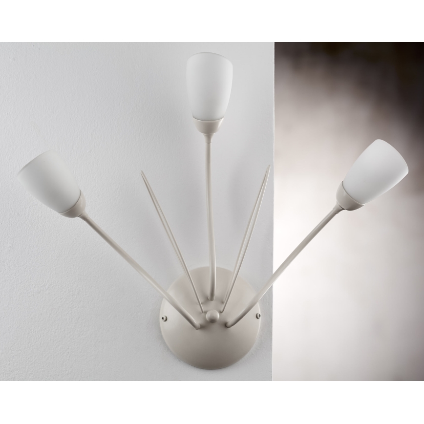 Jupiter 2064 - Sienas gaismeklis GLORIOSA 3xG9/14W/230V krēmkrāsains