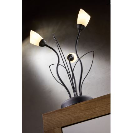 Jupiter 2065 - Galda lampa GLORIOSA 3xG9/14W/230V melna