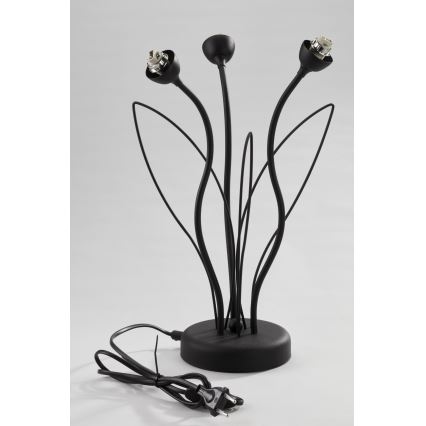 Jupiter 2065 - Galda lampa GLORIOSA 3xG9/14W/230V melna