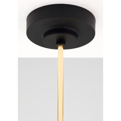 Jupiter 2087 - Lustra ar stieni RAMIREZ 3xE27/15W/230V zelta/melna