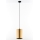 Jupiter 2090 - CORTINA piekaramā lustra uz vada 1xE27/15W/230V zelta/melna