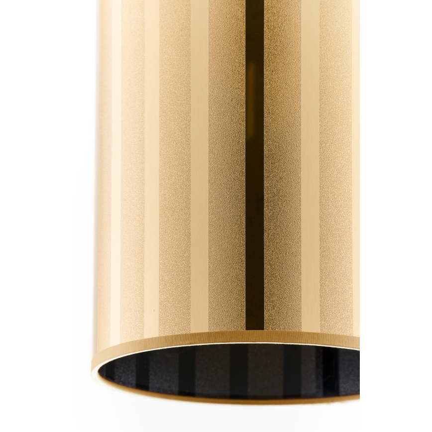 Jupiter 2090 - CORTINA piekaramā lustra uz vada 1xE27/15W/230V zelta/melna