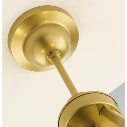 Jupiter 2110 - Lustra uz stieņa KASZMIR 5xE27/15W/230V balta/zelta/marmora dekors