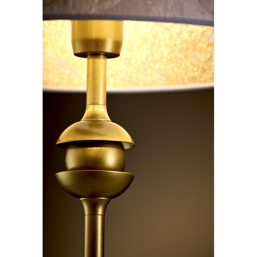 Jupiter 2112 - Galda lampa KASZMIR 1xE27/15W/230V balta/zelta/marmora dekors