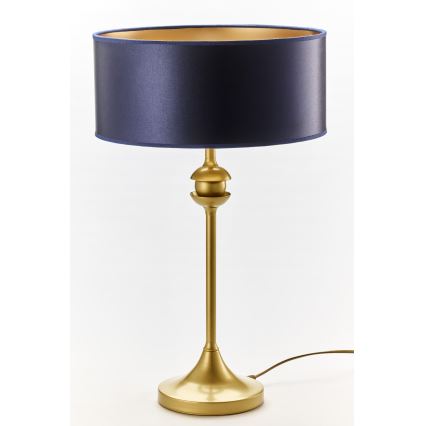 Jupiter 2116 - Galda lampa KASZMIR 1xE27/15W/230V zila/zelta