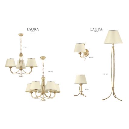 Jupiter 518 - LAP -  Stāvlampa LAURA 1xE27/60W/230V