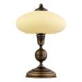 Jupiter - Galda lampa BOLERO 1xE14/40W/230V bēša/bronza/patina