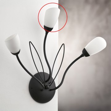 Jupiter - Universāls rezerves stikls GLORIOSA G9 Ø 6,5 cm balts