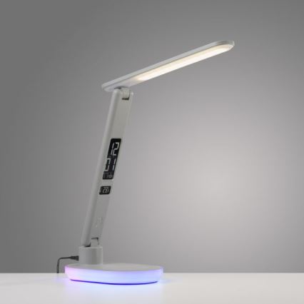 JUST LIGHT. 11018-16 - LED RGBW Dimējama skārienjūtīga galda lampa ar bezvadu uzlādi TINA LED/4W/230V balta