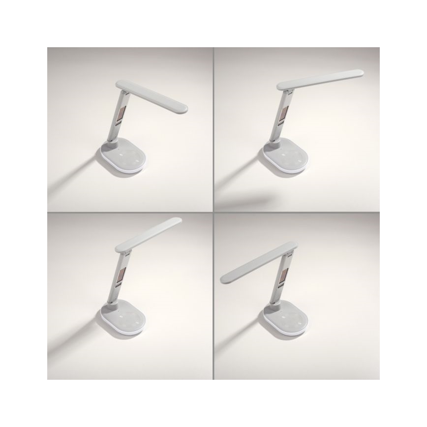 JUST LIGHT. 11018-16 - LED RGBW Dimējama skārienjūtīga galda lampa ar bezvadu uzlādi TINA LED/4W/230V balta