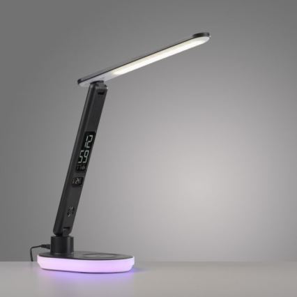 JUST LIGHT. 11018-18 - LED RGBW LED Aptumšojama skārienvadāma galda lampa ar ar bezvadu uzlādi TINA LED/4W/230V