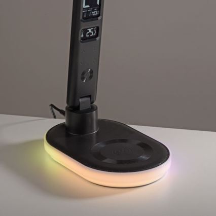 JUST LIGHT. 11018-18 - LED RGBW LED Aptumšojama skārienvadāma galda lampa ar ar bezvadu uzlādi TINA LED/4W/230V