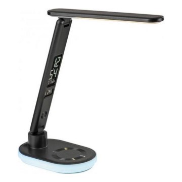 JUST LIGHT. 11018-18 - LED RGBW Regulējama Touch Galda Lampa ar Bezvadu Uzlādi TINA LED/4W/230V Melna
