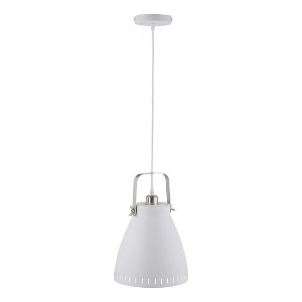 JUST LIGHT. 11060-16 - Lustra ar auklu EVA 1xE27/60W/230V d. 26,5 cm balta