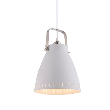 JUST LIGHT. 11060-16 - Lustra ar auklu EVA 1xE27/60W/230V d. 26,5 cm balta