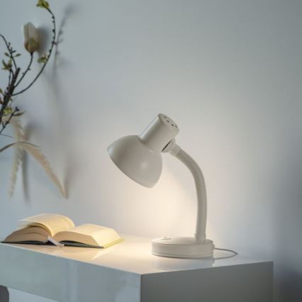 JUST LIGHT. 11080-16 - Elastīga galda lampa FLEXI 1xE27/25W/230V balta
