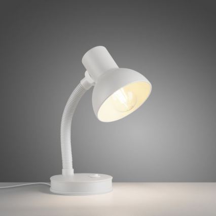 JUST LIGHT. 11080-16 - Elastīga galda lampa FLEXI 1xE27/25W/230V balta