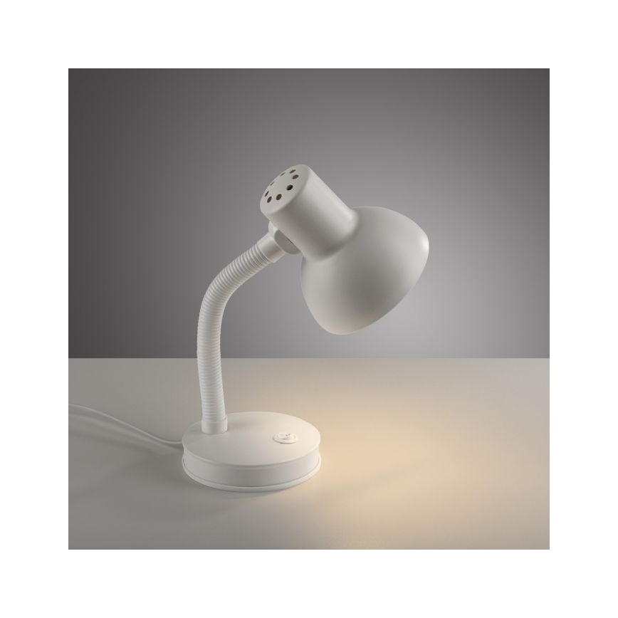 JUST LIGHT. 11080-16 - Elastīga galda lampa FLEXI 1xE27/25W/230V balta