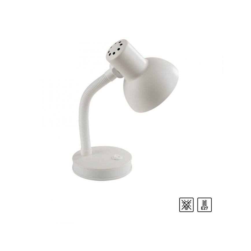 JUST LIGHT. 11080-16 - Elastīga galda lampa FLEXI 1xE27/25W/230V balta