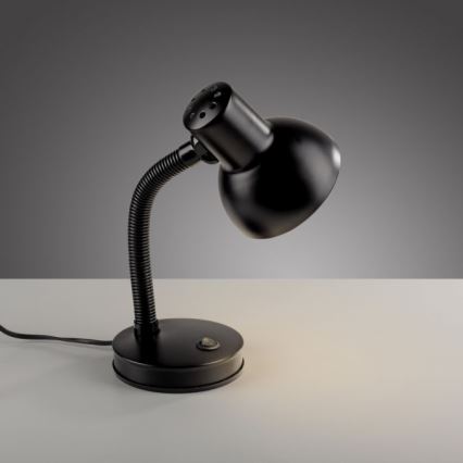 JUST LIGHT. 11080-18 - Lokana galda lampa FLEXI 1xE27/25W/230V melna