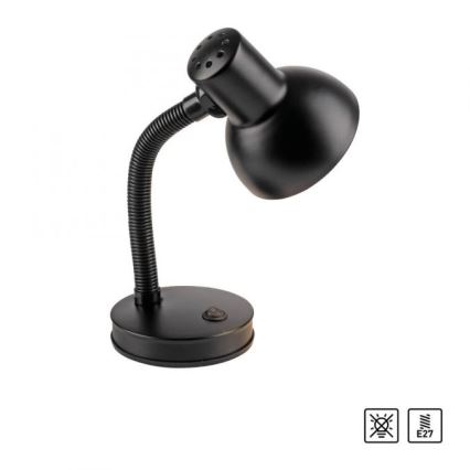 JUST LIGHT. 11080-18 - Lokana galda lampa FLEXI 1xE27/25W/230V melna