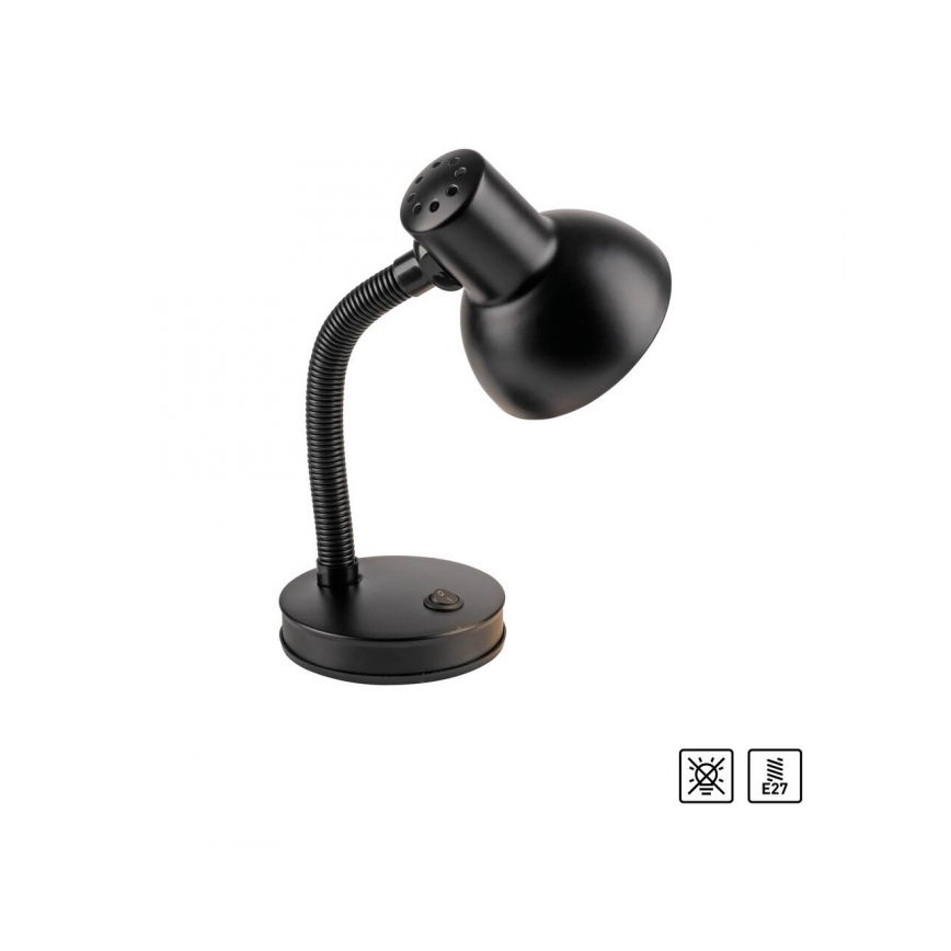 JUST LIGHT. 11080-18 - Lokana galda lampa FLEXI 1xE27/25W/230V melna