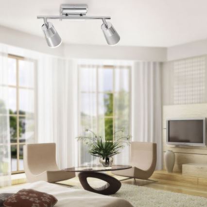 JUST LIGHT. 11229-17 - LED Starmetis DALLI 2xLED/3,5W/230V spīdīgi hromēts