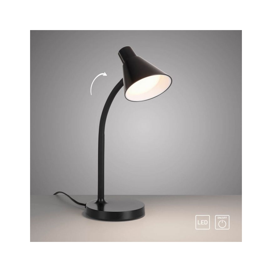 JUST LIGHT. 11248-18 - LED elastīga galda lampa PIXIE LED/4,5W/230V melna
