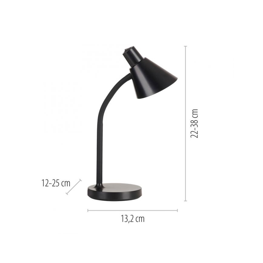 JUST LIGHT. 11248-18 - LED elastīga galda lampa PIXIE LED/4,5W/230V melna