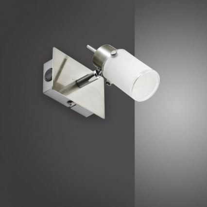 JUST LIGHT. 11931-55 - LED Sienas starmetis MAX 1xGU10/4W/230V matēts hroms