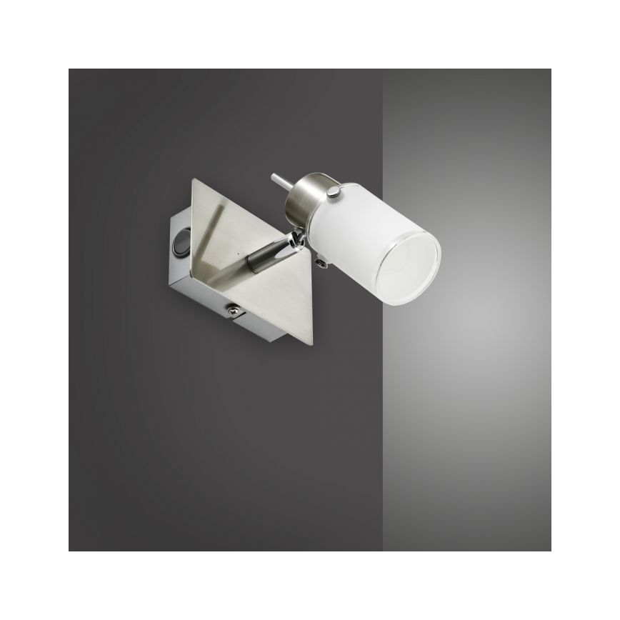 JUST LIGHT. 11931-55 - LED Sienas starmetis MAX 1xGU10/4W/230V matēts hroms