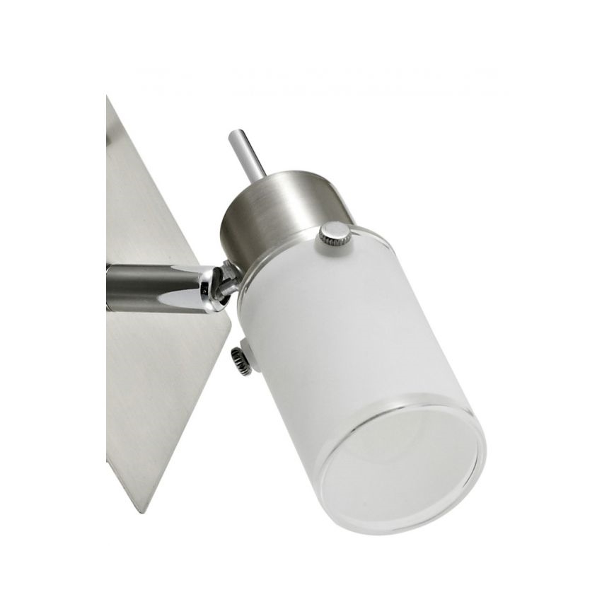 JUST LIGHT. 11931-55 - LED Sienas starmetis MAX 1xGU10/4W/230V matēts hroms