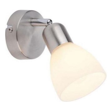 JUST LIGHT. 11951-55 - Sienas starmetis KARO 1xE14/40W/230V matēts hroms