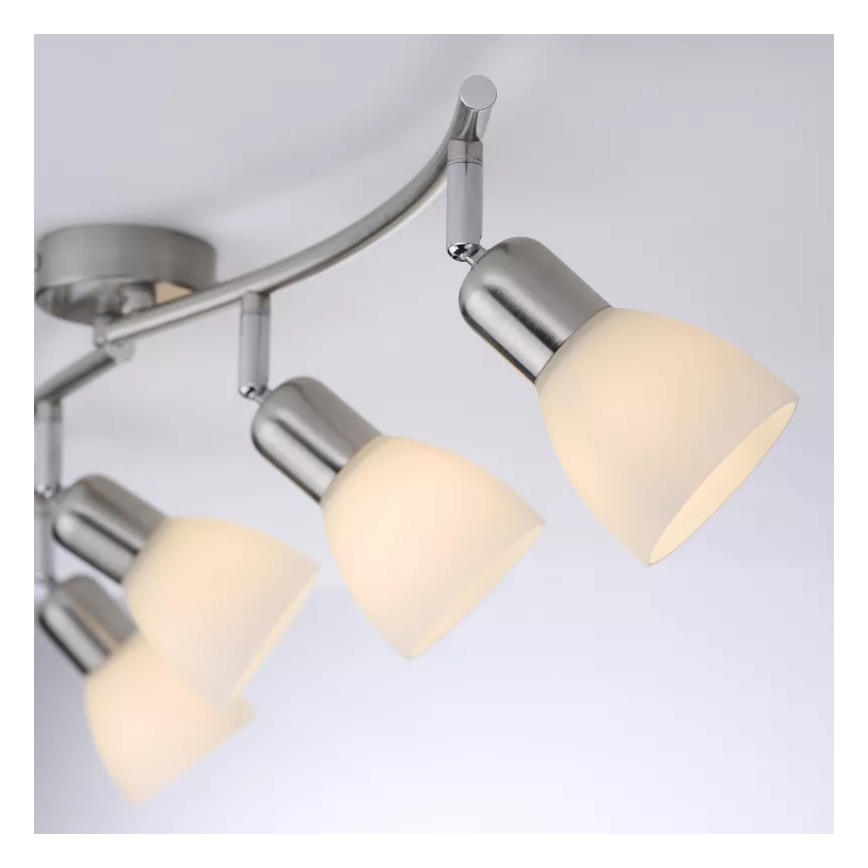 JUST LIGHT. 11954-55 - Virziena gaismeklis KARO 4xE14/40W/230V matēts hroms