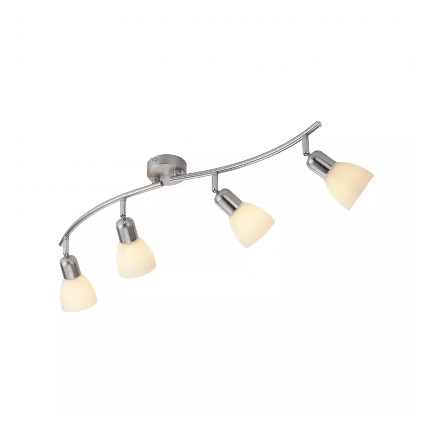 JUST LIGHT. 11954-55 - Virziena gaismeklis KARO 4xE14/40W/230V matēts hroms