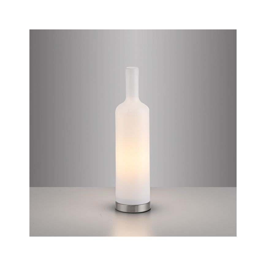 JUST LIGHT. 14006-16 - Galda lampa BOTTLE 1xE14/25W/230V balta